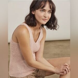 Elizabeth and James Blush Knit Sleeveless Top